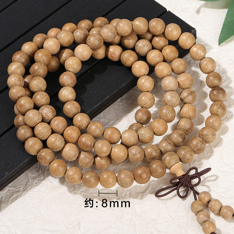 Golden nanmu multi-circle bead bracelet