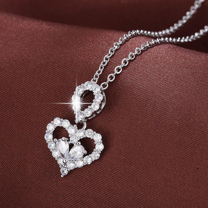 Heart-shaped Titanium Steel Necklace, Elegant and Versatile