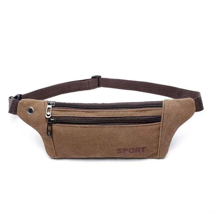 Men's waist bags wholesale canvas phone bags