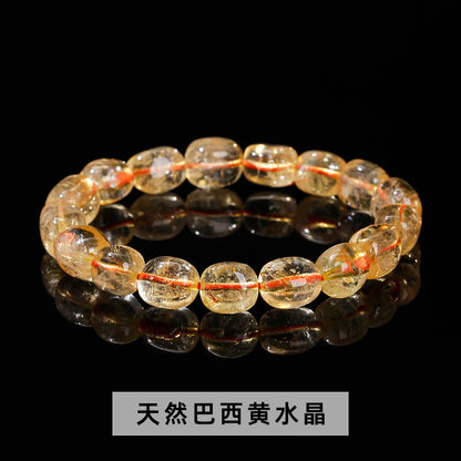 7A Natural Brazilian Citrine Cut-Up Bracelet