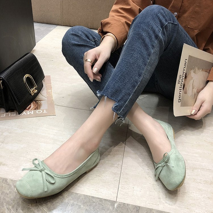 Egg roll shoes single shoes women