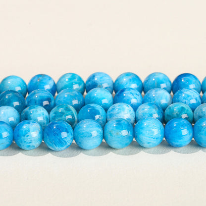 5A Natural Lalimar Apatite Round Beads Loose Beads