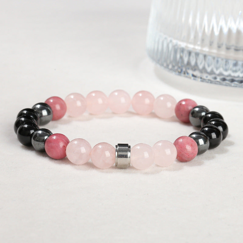 5A Natural Horse Powder Crystal Bead Bracelet