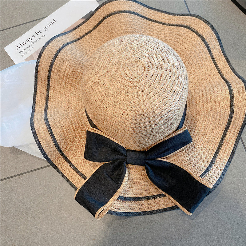 Straw Hat Women Summer Beach UV Protection Outdoor