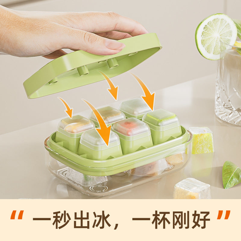 One-touch ice tray