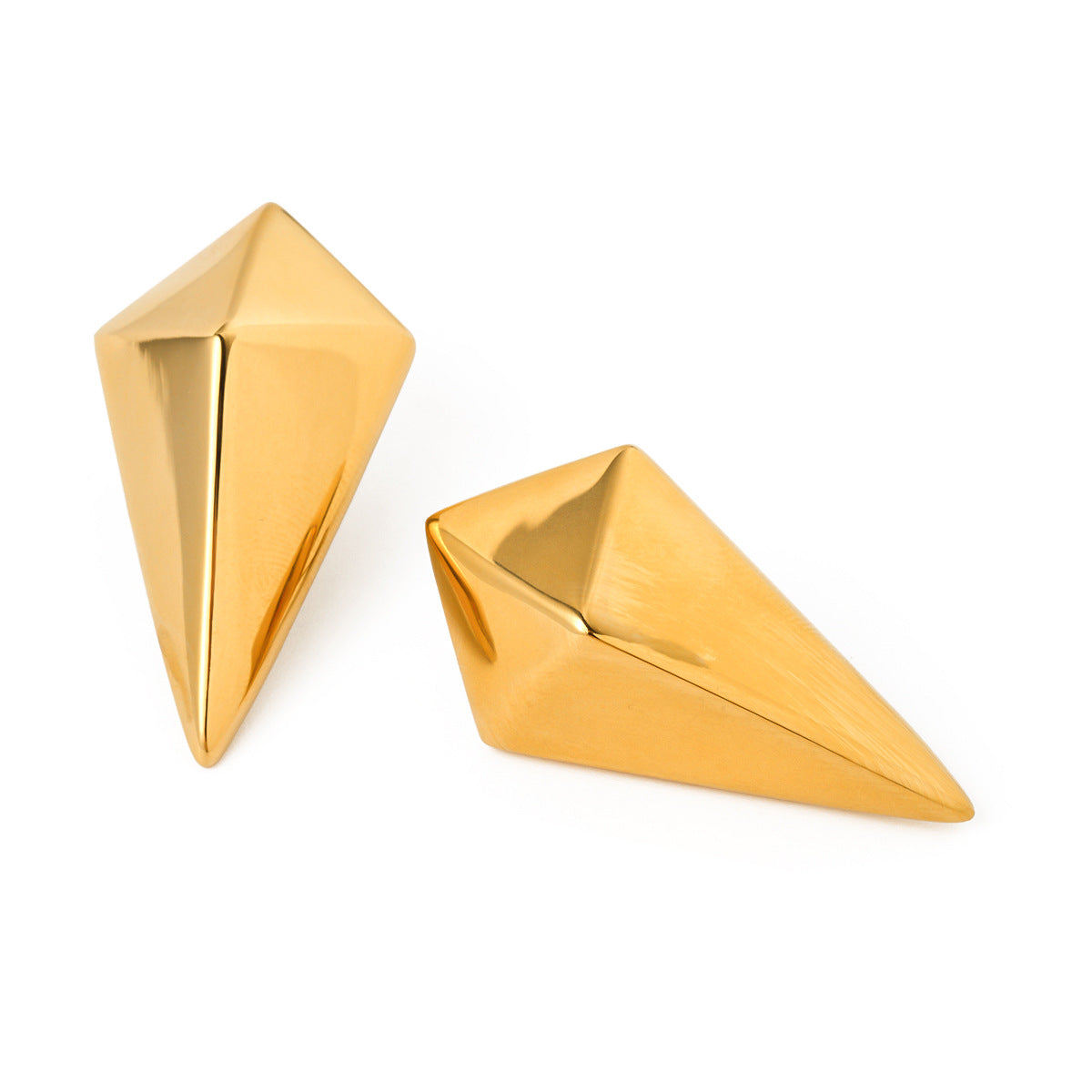 Long rhombus earrings