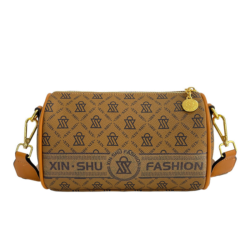 Cross-border fashion printed women's small round bag