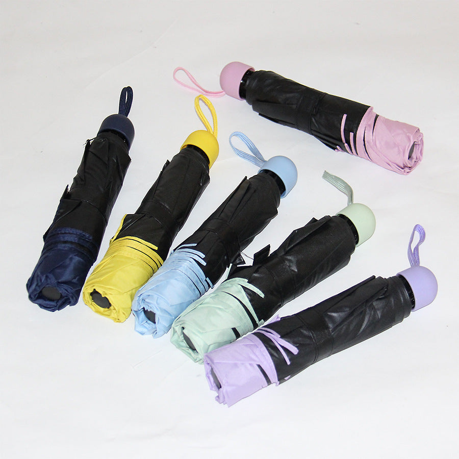 Cat Design 3-Fold Umbrella UV Protection Umbrella