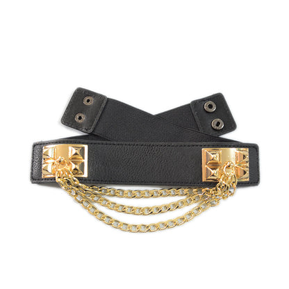 Waist seal metal chain belt