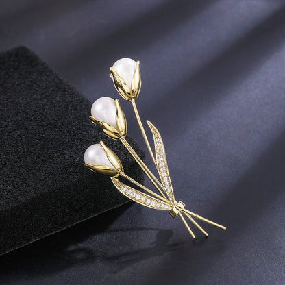 Eco-friendly crystal brooch pin