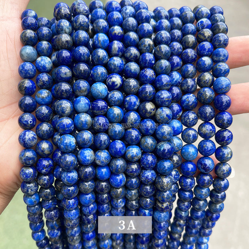 lapis lazuli loose bead jewelry accessories DIY