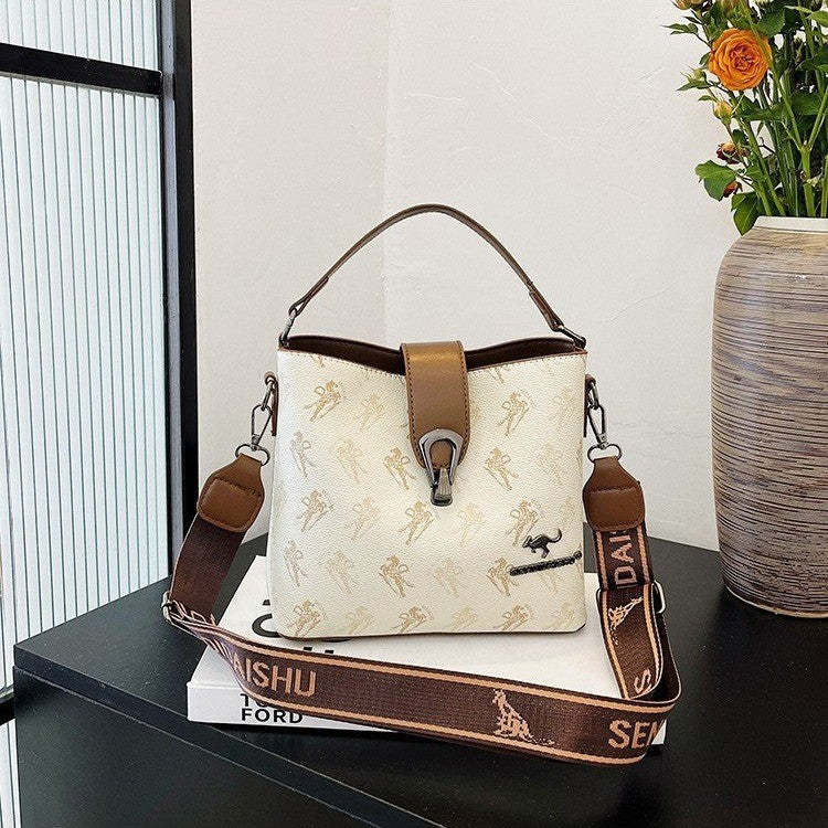 Cross-border high-end printed bag woman