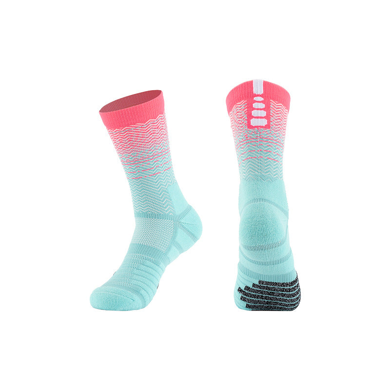 Mid-Calf Basketball Socks Thick Towel Bottom