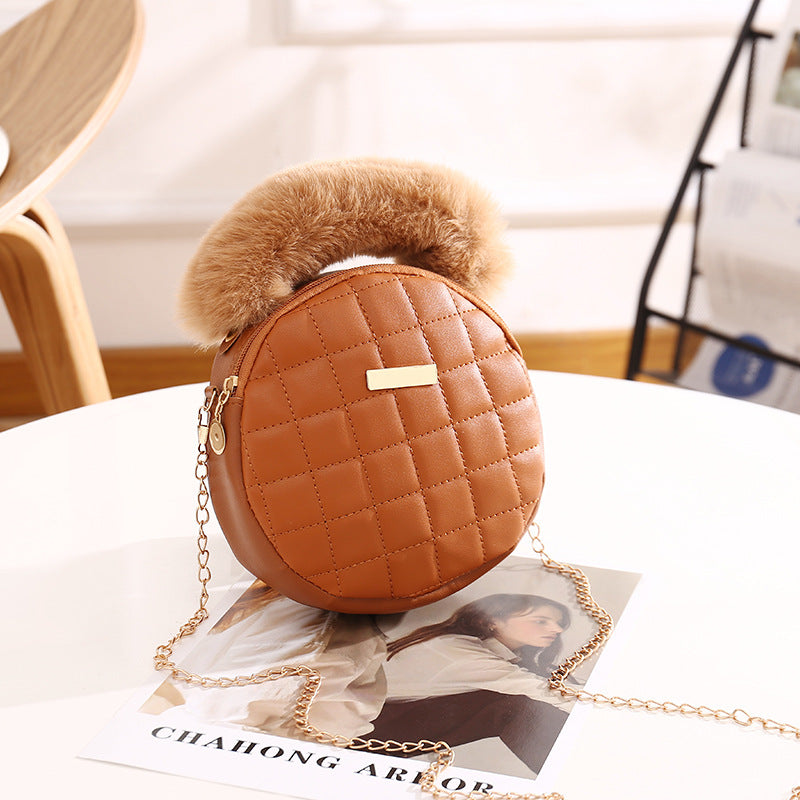 Niche fashion small round bag