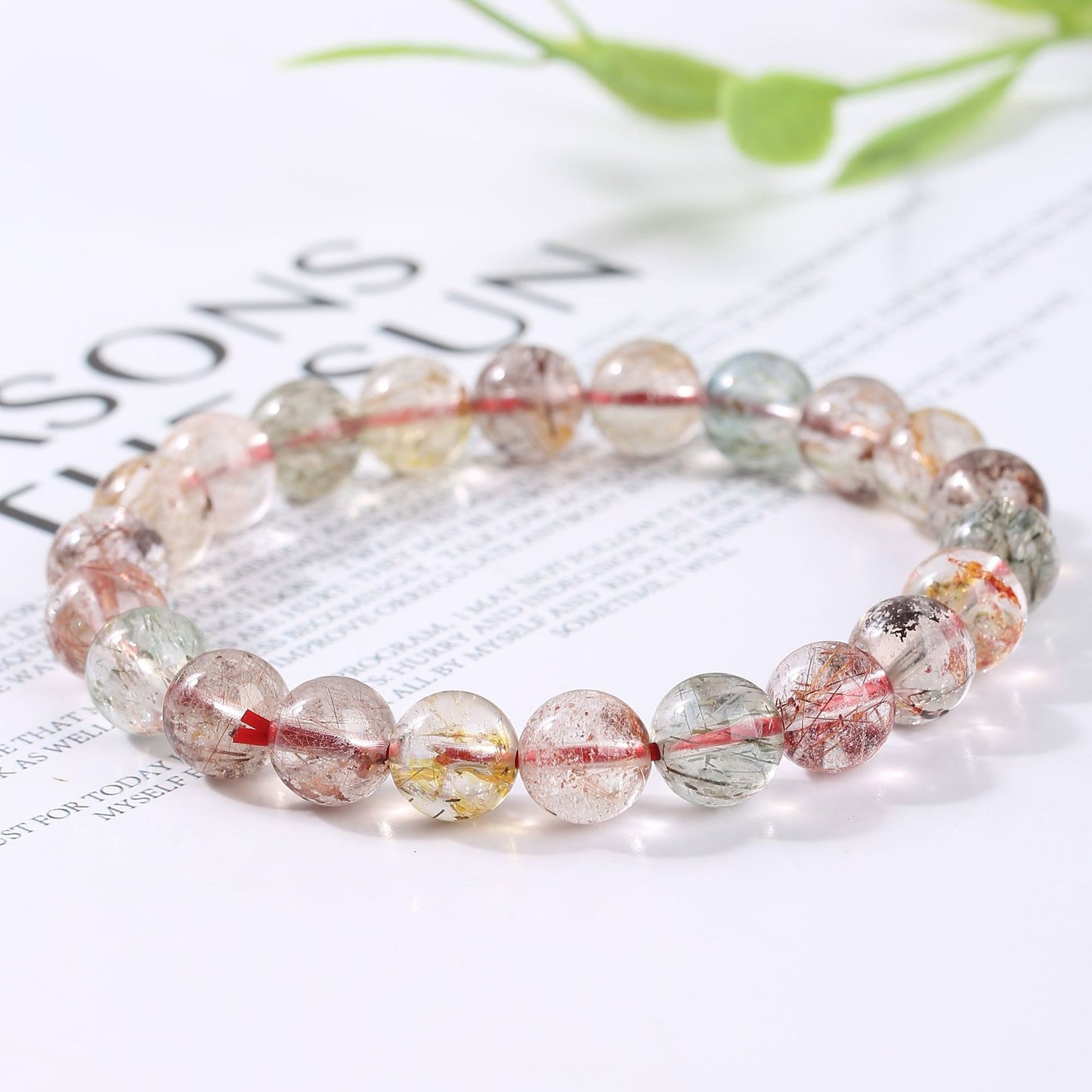 Natural salt source agate bracelet tourmaline bracelet