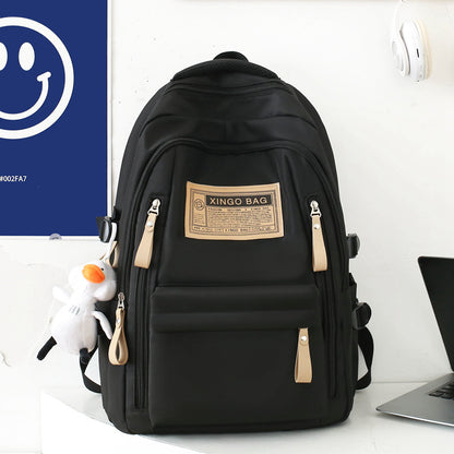 ins style large capacity backpack student schoolbag