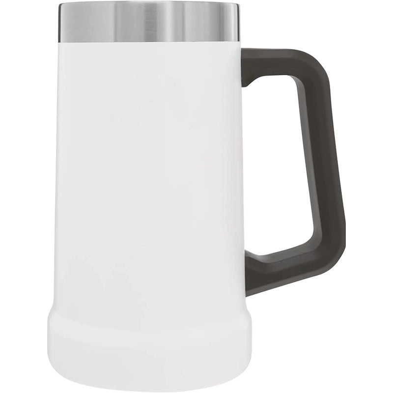 24Oz Double Layer Stainless Steel Handle Cup