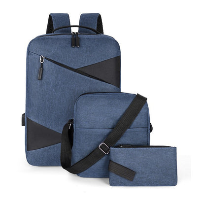 Men's travel three-piece backpack