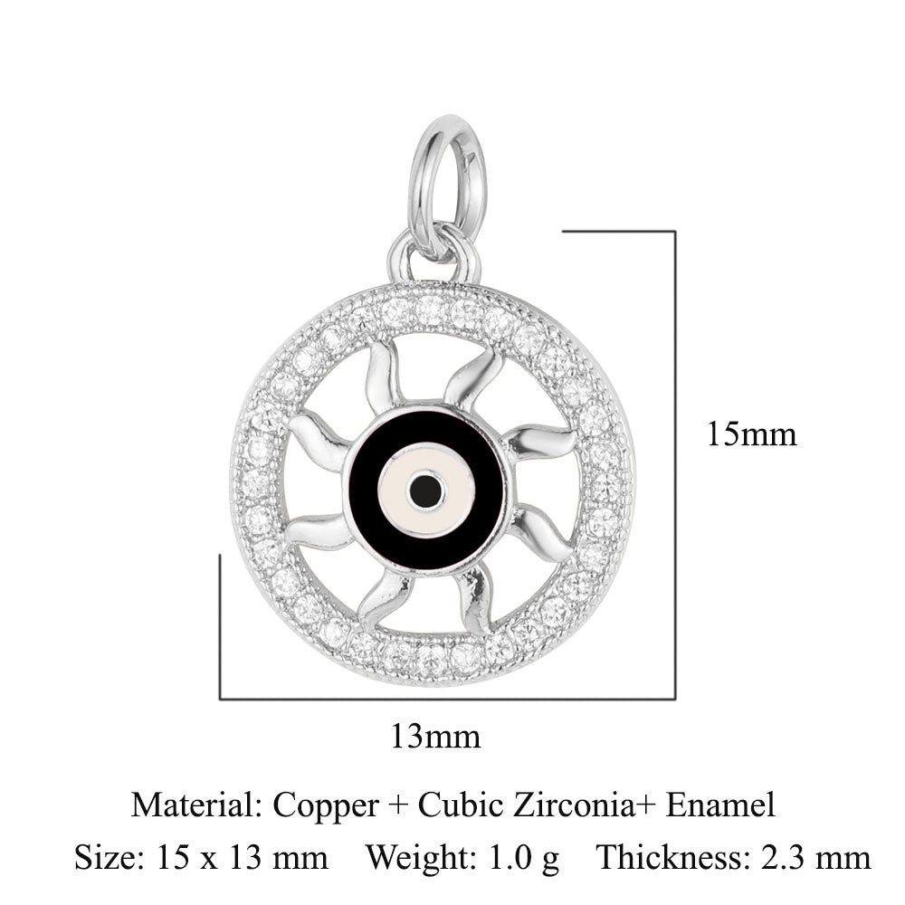 Star of David Copper Zirconia Pendant