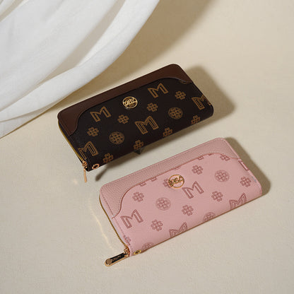 Women's long wallet multi-card clutch