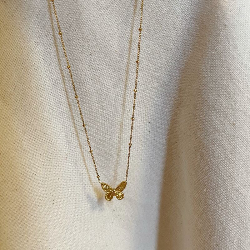 Romantic butterfly necklace