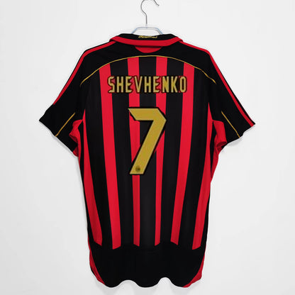 06-07 AC Milan Retro Final Home Away Long Short Sleeve