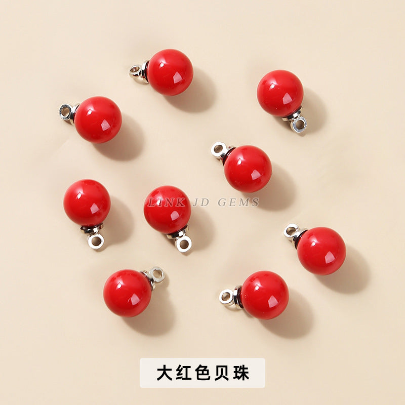 Round bead pendant DIY jewelry accessories