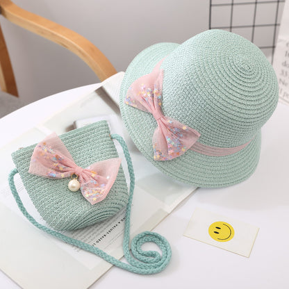 Kids Sun Hat Summer Cool Girls' Straw Princess Beach Baby UV