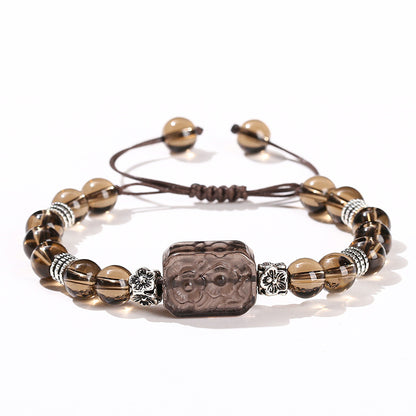 High imitation tea crystal bead bracelet for women