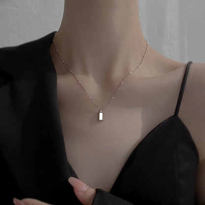 Long square necklace