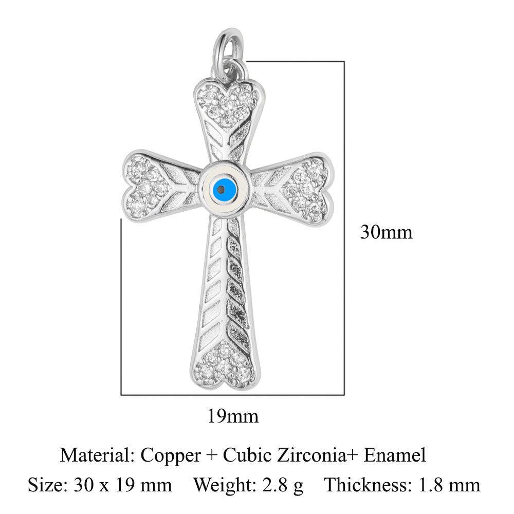 Moon Star Ballet Dancer Copper Zircon Pendant