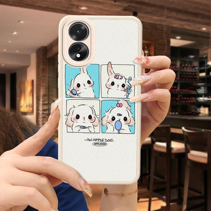 OPPO A38/A18 Quirky Silicone Case Cartoon Couple