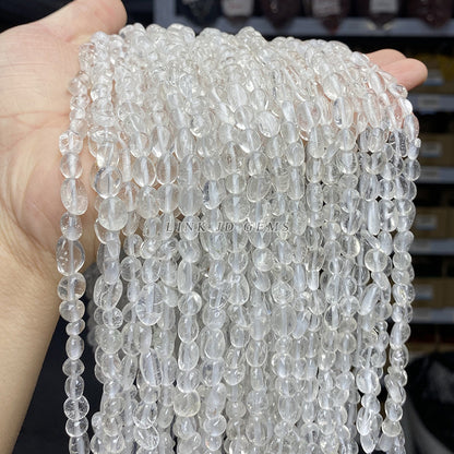 6-8Mm natural white crystal beads loose beads