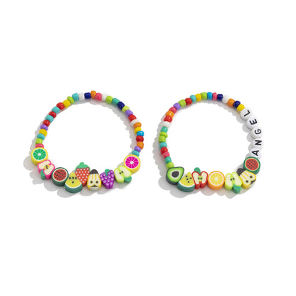 Personalized rice bead alloy bracelet