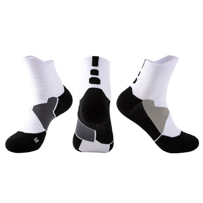 Adult Mid-Calf Basketball Socks Towel Bottom