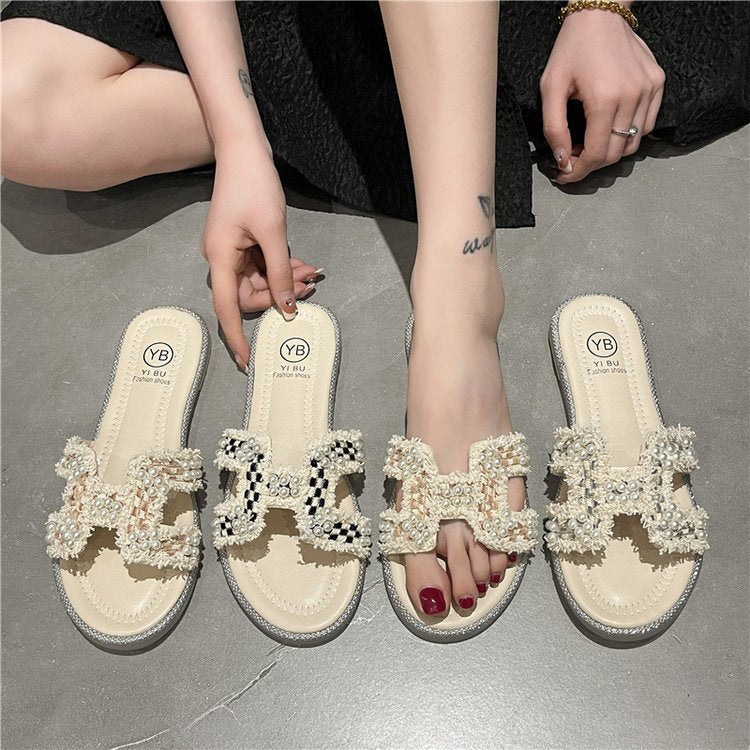 Flat-bottomed slippers women's shoes wholesale