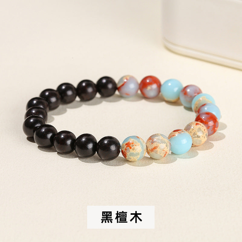 Pulsera de sándalo con piedra de Shoushan 