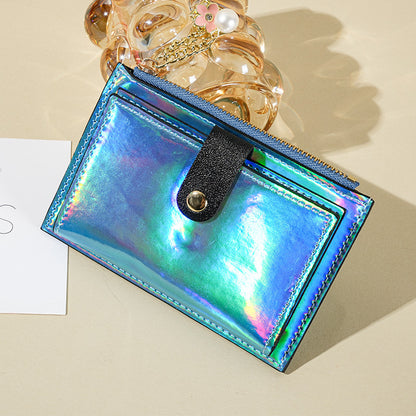 Patent leather bright light card bag