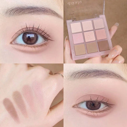 Transparent Nine-Color Acrylic Eyeshadow Palette