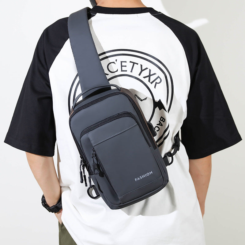 Men's breast bag shoulder bag