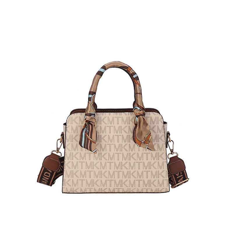 Printed Alphabet Versatile Handbag