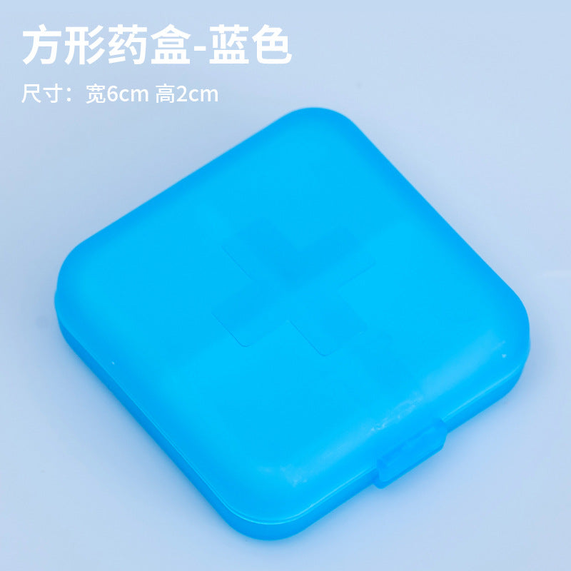 Cross-Shaped 4-Compartment Pill Box