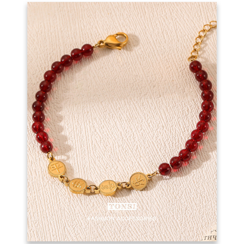 Garnet bracelet