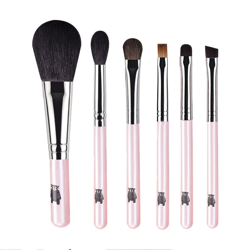 CZ 6-Piece Pink Makeup Brush Set