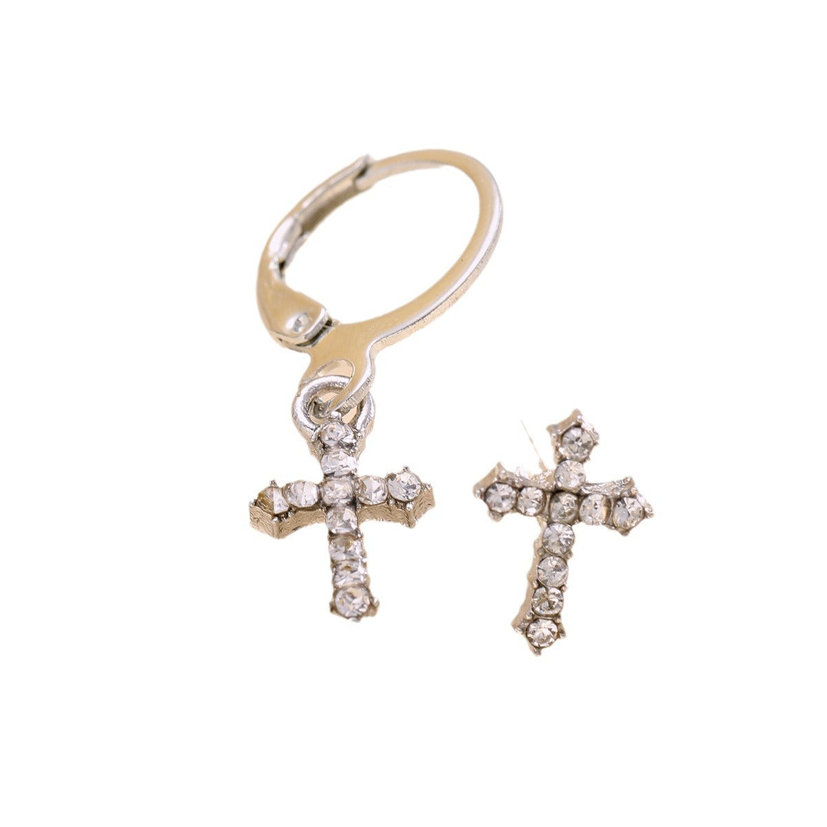 punk cross earrings