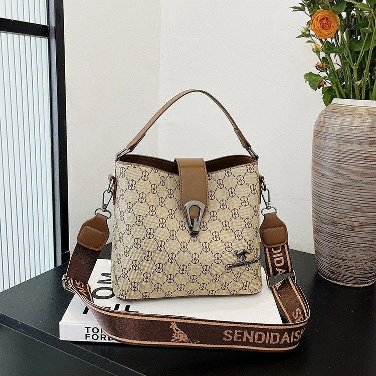 Cross-border high-end printed bag woman