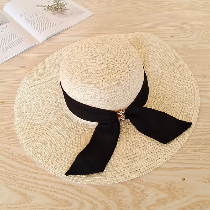 Wide Brim Straw Summer Korean Trendy Foldable Beach Sun UV Women Hat