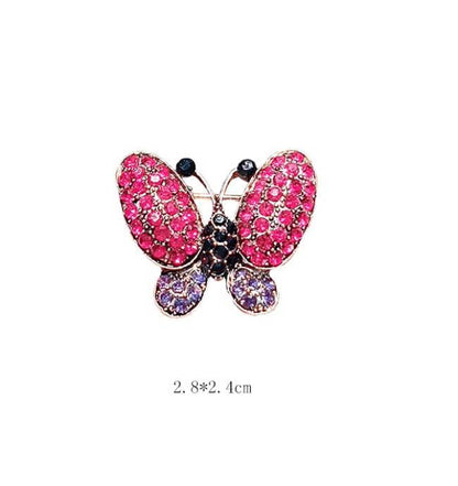 Rose Butterfly Brooch