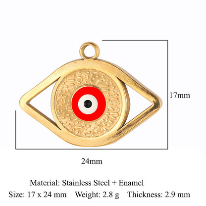 Round eye stainless steel pendant