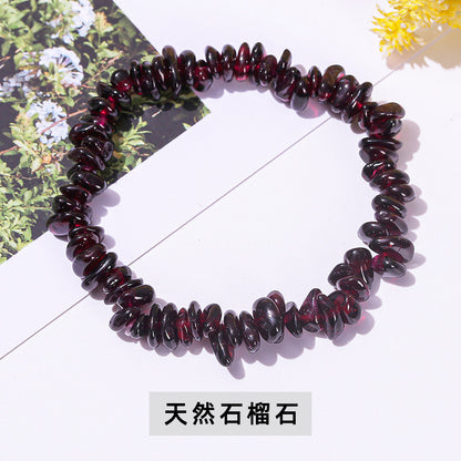 Colorful crystal gravel bracelet elastic